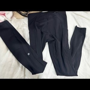black lululemon leggings size 4
